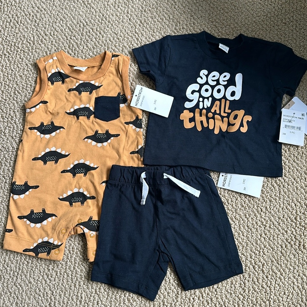 Pl baby 3 piece set 3 months NWT